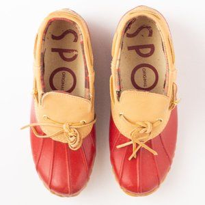 Sporto Original ‘Daria’ Red Duck Boots